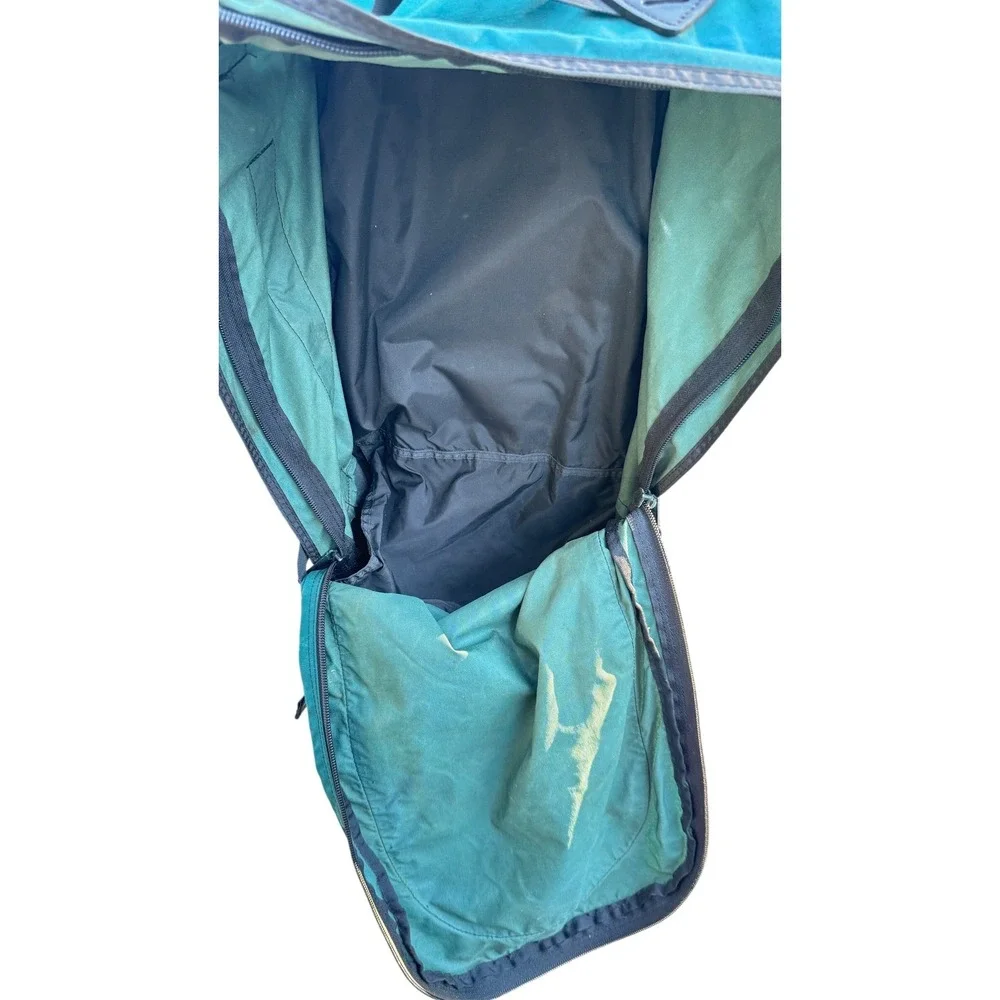 Vintage LL Bean Backpack Teal Green Hiking Outdoor Bag Eagle Creek Rucksack